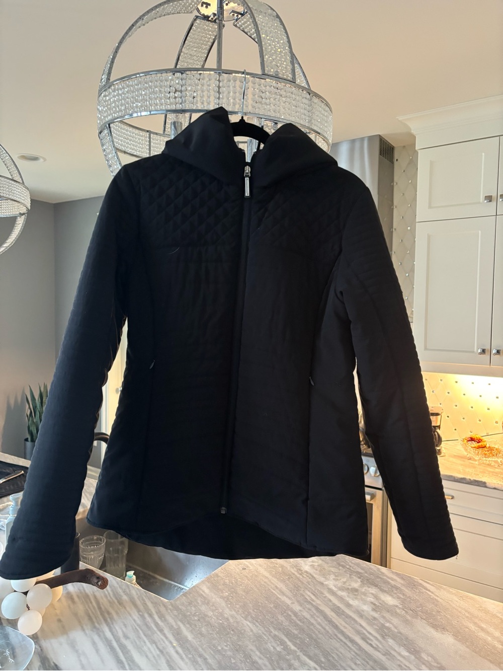 Asmar equestrian black tack, jacket, size medium women’s quilted genuine